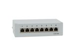 Logilink Patch Panel Desktop - Patch Panel - Wand Montierbar - RJ-45 X 8 - Hellgrau, Ral 7035