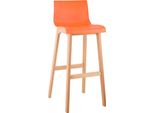 Sgabello Da Bar Hoover Natura Con Struttura A 4 Gambe