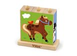 Puzzle Di Legno Puzzle Educativo Viga Toys Farm 9 Elementi