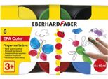 Eberhard Faber 578606 6 Eberhard Faber Efa Color Fingerfarben Farbsortiert 6X 40,0 Ml