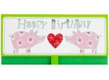 Busta Porta Soldi Artebene Compleanno-Pigs