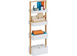 Relaxdays Mensola Da Bagno Con 4 Ripiani