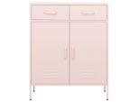 Syfax™ Armadietto Rosa 80X35X101,5 Cm In Acciaio