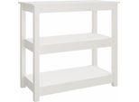 Vidaxl Tavolo Consolle Bianco 80X40X74 Cm In Legno Di Pino Massiccio