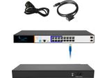 Extralink Ares Network Gigabit Poe/Poe+ Con 16 Porte Gigabit Managed L2 Installazione In Armadio Di Rete Nero