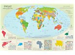 Mappa Del Mondo. Mappa Politica. Sottomano. Zachem