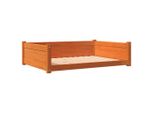 Vidaxl Letto Per Cani Marrone Cera 105,5X75,5X28 Cm In Legno Di Pino Massiccio