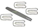 50 Cm 1,5 Mm 0,325" 76 Tg Lama + Catena 4X Per Motosega Ruris Dac 506 / RM540"