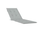 Vidaxl Cuscino Per Sedia A Sdraio Melange Grigio Chiaro (75+105) X 50 X 4 Cm Tessuto