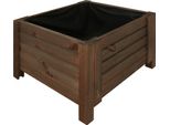 Kotarbau® Fioriera In Legno Per Esterni Fioriera Lunga 50Cm Larghezza 50Cm Marrone Fioriera In Legno Per Esterni Per Terrazza E Balcone Fioriera In Legno Per Erbe Aromatiche