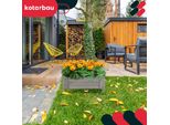 Kotarbau® Fioriera In Legno Per Esterni Fioriera Lunga 60Cm Larga 60Cm Antracite Fioriera In Legno Per Esterni Per Terrazze E Balconi Fioriera In Legno Porta Erbe