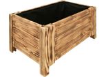 Kotarbau® Fioriera In Legno Per Esterni Fioriera Lunga 60 Cm Larga 39 Cm Fioriera In Legno Per Esterni Per Terrazza E Balcone Fioriera In Legno Aspetto Rustico Per Erbe Aromatiche
