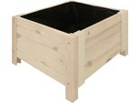 Kotarbau® Fioriera In Legno Per Esterni Fioriera Lunga 50Cm Larghezza 50Cm Bianco Fioriera In Legno Per Esterni Per Terrazza E Balcone Fioriera In Legno Per Erbe Aromatiche