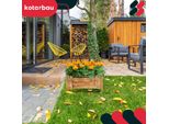 Kotarbau® Fioriera In Legno Per Esterni Fioriera Lunga 50Cm Larga 50Cm Fioriera In Legno Per Esterni Per Terrazza E Balcone Fioriera In Legno Aspetto Rustico Per Erbe Aromatiche
