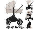 Passeggino Lionelo Mika Plus 2 In 1 Fino A 38 Mesi (22 Kg), Capottina Xxl Con UPF50+, Regolazione Del Maniglione A Tre Livelli - Beige