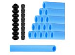 Aopunly Trampolino In Schiuma 92 Cm Tubi In Schiuma Imbottitura Protezioni Per Pali (Blu, 16 Pezzi)