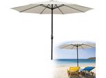 Ombrellone Hengda Ombrellone A Braccio Laterale 350 Cm Con Protezione Uv, Manovella Beige Ombrellone Da Giardino Ombrellone Da Mercato Ombrellone Da Spiaggia