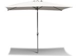 Aopunly Ombrellone Rettangolare, Ombrellone Da Balcone Pieghevole A Manovella In Ferro, Inclinabile, 2 X 3 M, Beige