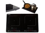 Arebos Doppio Piano Cottura A Induzione 3500W 2 Zone Di Cottura Con Display Touch E Timer Piano Cottura A Induzione Portatile Per Campeggio, Esterno E Cucina Efficienza Energetica