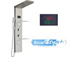 Pannello Doccia A Led, Display Digitale Della Temperatura, Installazione A Parete, Nichel Spazzolato 6001