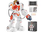 Succebuy Robot Giocattolo Rc Per Bambini, Modalità Battaglia, Programmabile, Con Palline, Che Cammina E Balla, Regalo Di Compleanno Per Bambini Dai 3 Ai 12 Anni