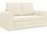 Vidaxl Divano Letto Crema 148 X 71 X 83 Cm In Velluto