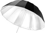 Walimex Pro Ombrello Riflettente Parabolico Nero/Bianco Ø 129 Cm Per Una Luce Morbida