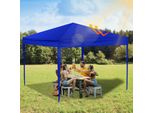 Aopunly Gazebo Pieghevole 3 X 3M Gazebo Pieghevole Da Giardino, Protezione Uv 50+ Gazebo E Tende Per Feste Senza Lati Blu