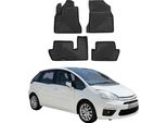 2006-2013 Citroen C4 Picasso Tappetini Tpe Nero 4 Pz