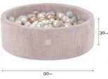 Misioo Bagno Di Palline Con Imbottitura In Schiuma - 90X30Cm - 200 Palline Per Bagno Di Palline - Palline Da Bagno Di Alta Qualità Per Bambini - Giocattolo Morbido E Sicuro