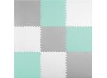 Tappetino Per Puzzle Ricokids In Schiuma Grande 180X180Cm 9 Pezzi Grigio Turchese