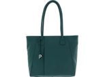 Picard Pelle Borsa Shopper Borsa A Tracolla Pure Shopper Smaragd Verde Scuro