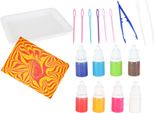 Kik KX2959 Set Di Acquerelli Ebru, 8 Colori