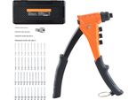 Set Di Pinze Per Rivetti Succebuy Con 200 Rivetti Ciechi, Pinze Per Rivetti Con 4 Bocchette Intercambiabili E 4 Punte, Valigetta Di Conservazione Inclusa, Pistola Rivettatrice Manuale Per Lavori Di Carpenteria Metallica E Progetti Di Bricolage