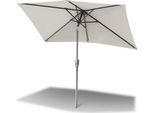 Ombrellone Izrielar 200X300 Cm, Ombrellone Da Giardino, Pieghevole, Telo Con Rivestimento Pa, Protezione Uv Fino A Upf 50+, Senza Supporto, Beige