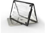 Inf Custodia Per Laptop In Pc Trasparente Con Bordo Nero In Tpu Per Macbook Air 13.6" A2681/A3113/A3240 - Protezione A 360°"