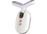 Inf Massaggiatore Ems Per Collo: Lifting Viso Con Rf, Led E Microcorrente Oro Bianco