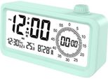 Inf Sveglia Intelligente Ricaricabile Con Lcd, Luce Notturna E Timer Countdown Verde