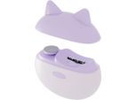 Inf Tagliaunghie E Lima Elettrica 2-In-1 - Sicuro E Automatico Per Unghie Viola Chiaro