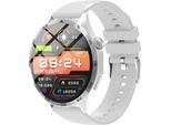Inf Smartwatch Multifunzione Con Bluetooth, Monitoraggio Cardio E Personalizzabile D'argento