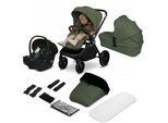 Passeggino Lionelo Mika Plus 3In1 Fino A 38 Mesi (22 Kg), Capottina Xxl Con UPF50+, Maniglione Per Genitori Regolabile In 3 Fasi - Verde Oliva