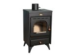 Stufa A Legna Prity K1 R - 9,5 Kw, Compatta, Nero Grafite, Classe Energetica A