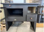 Stufa A Legna Prity 2P41 – 15,2 Kw, Con Forno E Piastra Metallica, Apertura A Sinistra – Classe A