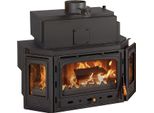 Inserto Camino Prity Tc W28 | 33,3 Kw (5,4 + 27,9) | Stufa A Legna Con Tasca D'acqua E Porta In Ghisa | Ø200 Mm