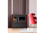 Stufa A Legna Con Vano Cottura E Piano Di Cottura Stufa A Legna Practik Lux 9,5 Kw Stufa A Legna Stufa A Fuoco Continuo Stufa Per Officina Stufa Svedese Stufa Per Casetta Stufa Per Riscaldamento