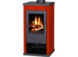 Stufa A Legna Victoria Vanessa Lux Bordeaux - 9 Kw, A+, Compatta Ed Efficiente