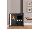 Cucina A Legna Practik Lux Eco Da 9,5 Kw Con Forno, Piano Cottura In Vetroceramica Ed Efficienza A+