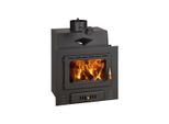 Inserto Camino Prity M W18 | 23,5 Kw (5,1 + 18,4) | A Efficiency | Stufa A Legna Con Tasca D'acqua | Ø200 Mm