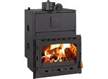 Inserto Per Caminetto Prity C W28 | 5 + 28,2 Kw | Totale 33,2 Kw | Ø200 Mm | Porta In Ghisa | Tasca Acqua Da 36 L