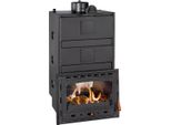 Inserto Per Caminetto Prity C W35 | 5 + 35 Kw | Totale 40 Kw | Ø200 Mm | Porta In Ghisa | Vano Acqua Da 54 L